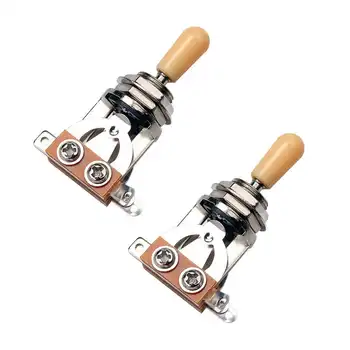 

Metric 3 Way Short Straight Guitar Pickup Selector Toggle Switch Knob For Gibson Epiphone Lp Les Paul Electric Guitar Parts(Pack