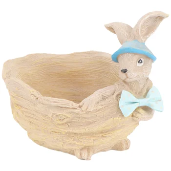 

1Pc Rabbit Shaped Succulent Flowerpot Flower Holder Flower Pot Creative Flower Holder for Decor