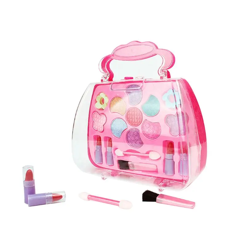 Safe Non Toxic Eyeshadow Lipstick Brush Kit Children Girl Princess Makeup Set Pretend Play Education Toy | Игрушки и хобби