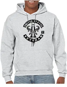 

United States Military Veteran Pride USA Hoodie Hooded Pullover Sweatshirt