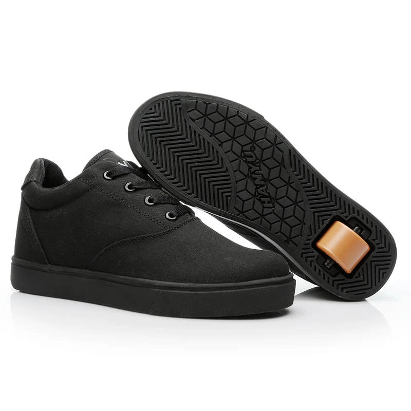 boys all black trainers