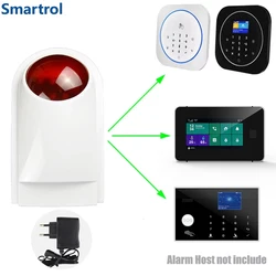 433MHz Wireless Strobe Siren Light Alarm 110dB Outdoor Waterproof Sensor For Home Burglar Wifi GSM Home Security Alarm System