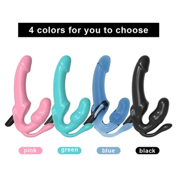 10 Speeds Strapon Dildo Vibrator Female Erotic Toys In Couple Double Dildo Vibrating G Spot Anal Putt Plus Prostate Massager 6