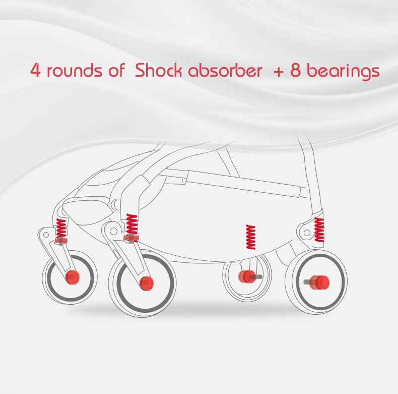 Pouch folding baby carriage Super light baby stroller easy to Carry and Folding Portable Baby pram