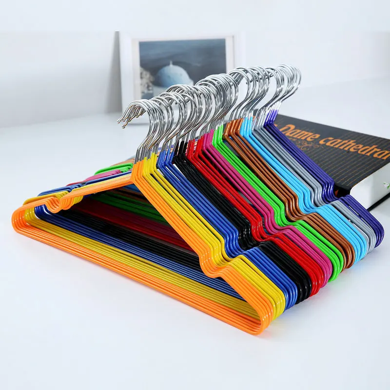 

Cross Border Amazon Nanometer Anti-slip PVC Coated Hanger Adult Wet And Dry Dual Purpose Coat Hanger Rough Clothes Rack Batch