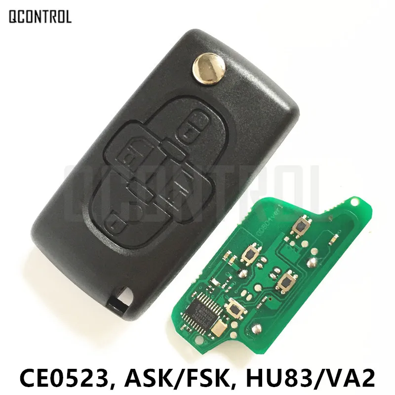 QCONTROL дистанционный ключ для Citroen C8 CE0523 ID46(7941) чип 433 МГц ASK/FSK сигнал