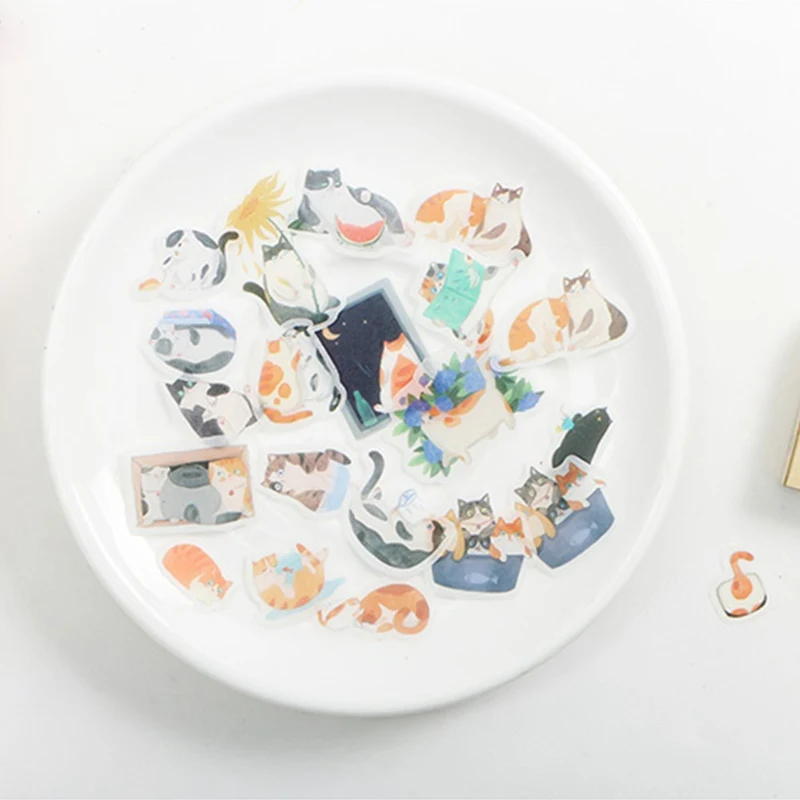 

1 pack Kawaii Cat Animal Stickers Hamster Rabbit Diary Journal Dog Sticker Scrapbooking Paper Cute Stationery Scrapbook Supplies