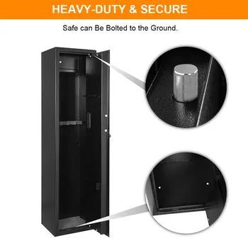 

Lockable Durable Strong High Security Steel Large Safe Box Key Operated Money Cash Storage Home Office Black Storage Cabinet