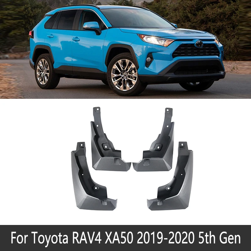 Брызговики для Toyota RAV4 RAV 4 XA20 20 XA30 30 XA40 40 XA50 50 2001~ Брызговики аксессуары - Название цвета: 2019-2020 XA50