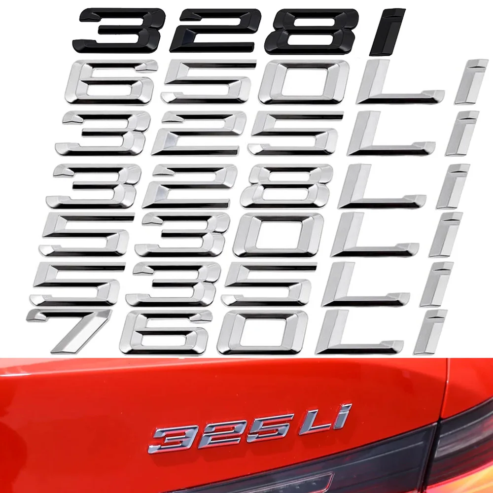 3D багажник автомобиля 760Li 535LI 530LI 328LI 328i 325LI 650I количество букв слова эмблема