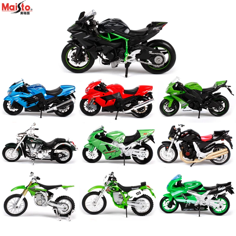 

Maisto 1:18 Kawasaki ZX-14R original authorized simulation alloy motorcycle model toy car