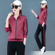 2020 Clothing Tracksuit For Women Outfits 2 Piece Set Jacket And Pant Suits Spring Elegant Sportsuit Plus Size Large Matching 2020 Clothing Tracksuit For Women Outfits 2 Piece Set Jacket And Pant Suits Spring Elegant Sportsuit Plus Size Large Matching