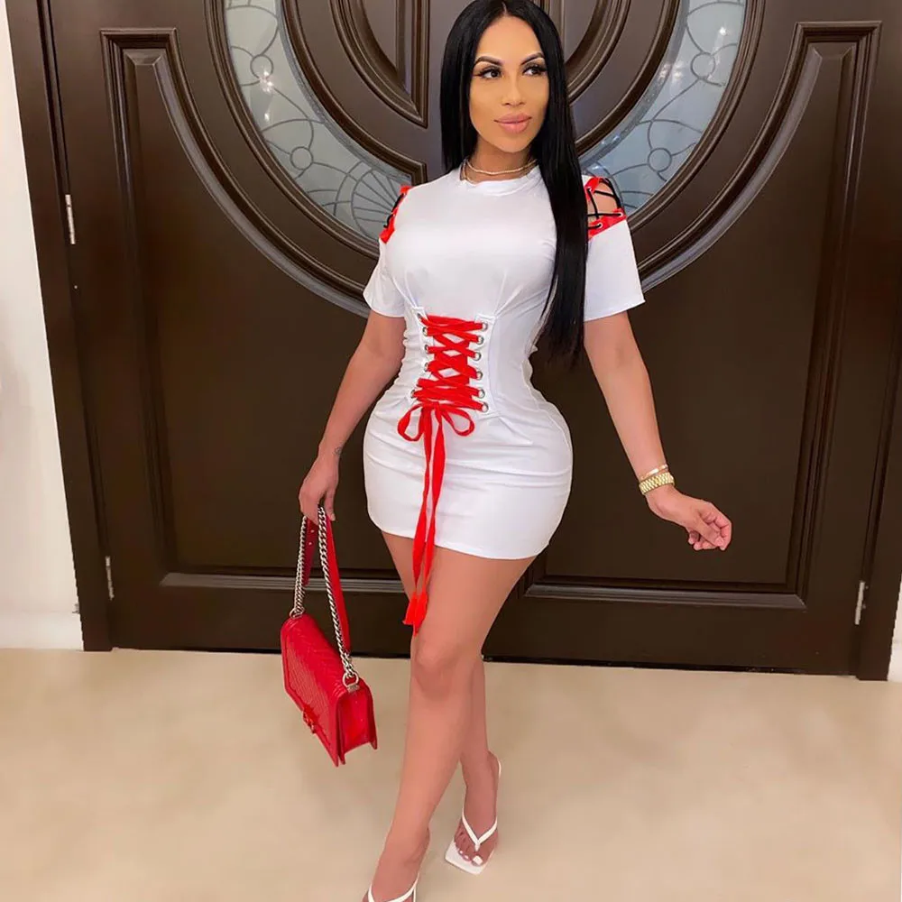 white t shirt bodycon dress