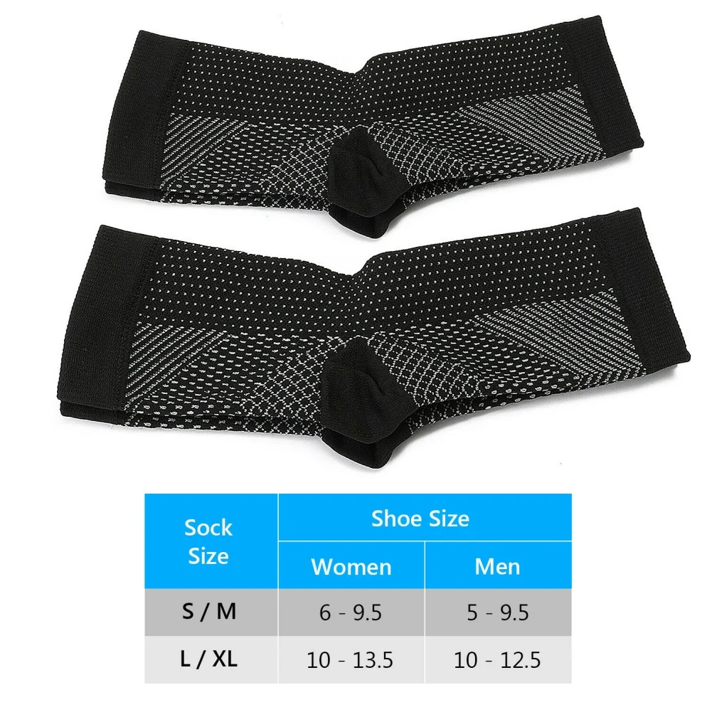 Pain Relief Ankle Socks Women Ankle Heels Support Men Compression Foot Protect Sleeve Heel Arch Support