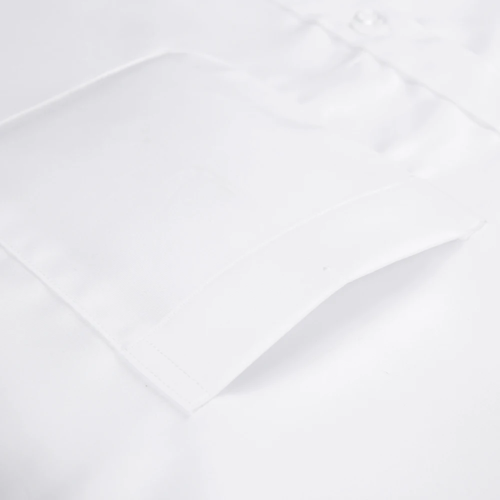 Dress Shirts Men's Non Iron Standard-fit Solid Basic Dress Shirt Formal Business Premium Cotton Male Long Sleeve Work Office Shirts