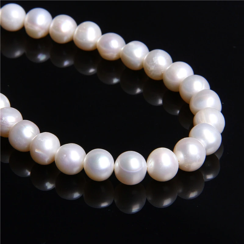 15" A 11-12*9-10mm black egg freshwater pearl beads wholesale nature amazing