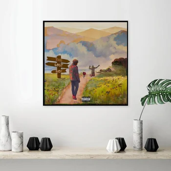 

YBN Cordae The Lost Boy Cover Poster 2019 Album Art silk painting Poster Home Decor 12x12 24x24inch