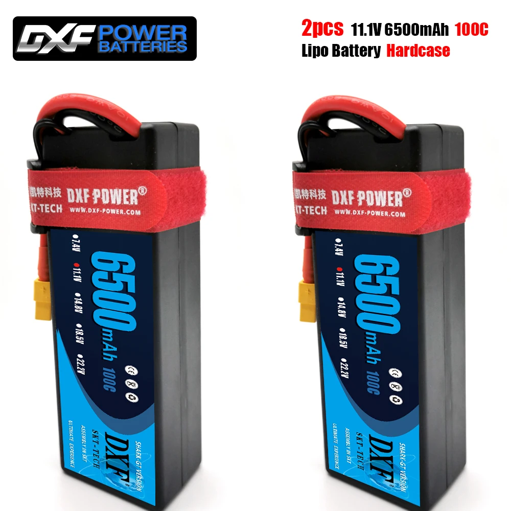 DXF lipo Батарея 3S 11 1 V 6500 мА/ч 100C/200C XT60 с t-образной вилкой Футляр Чехол Lipo для RC HPI HSP 1/8