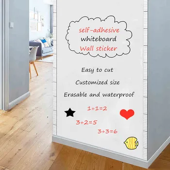 

Whiteboard Wall Sticker Self-adhesive Message White Board Removable Drawing Writing Teaching Board For Office School Home Decor