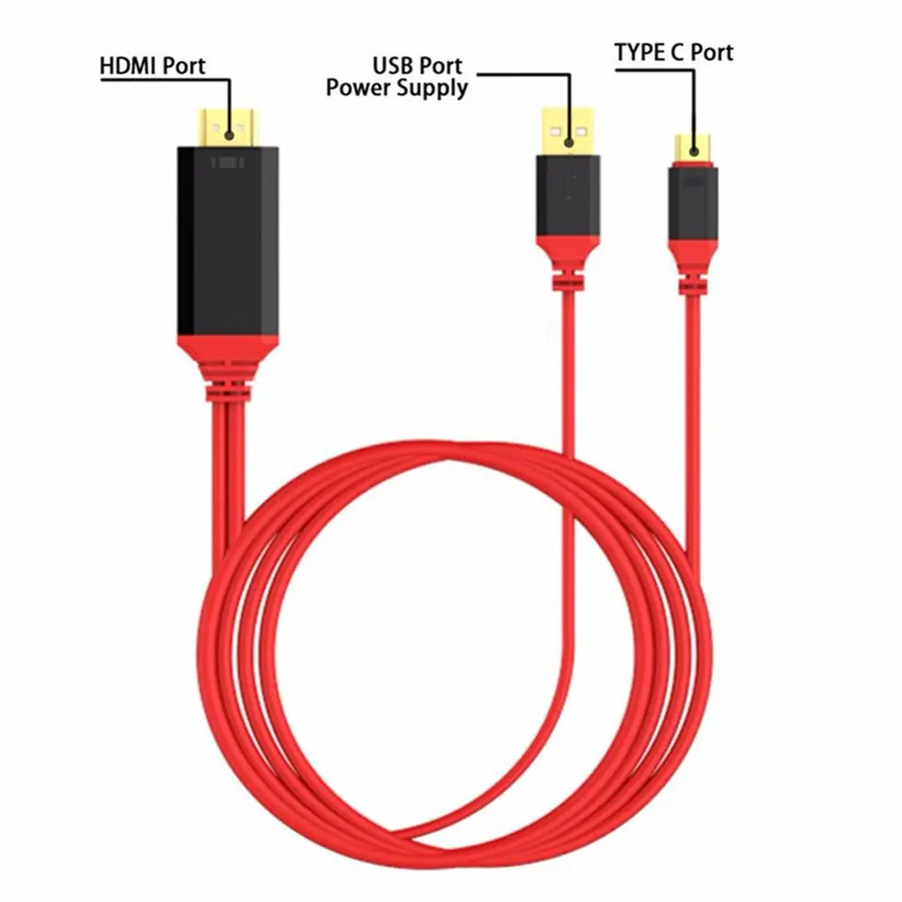 4K MHL Тип C к HDMI Av ТВ кабель адаптер для samsung Note 10/9/8/S10/S9/S8 плюс портативный тип