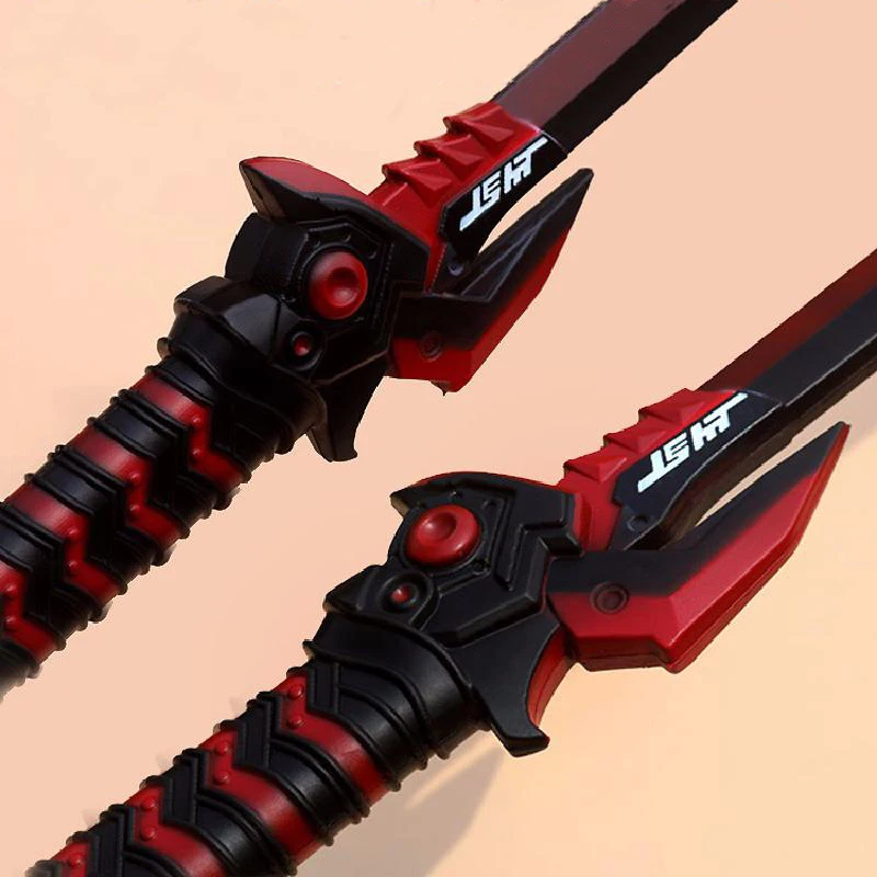 Arma de Espada de Espuma do Plutônio Brinquedo para Adolescente Brinquedos Anime Jogos Cosplay Genji Faca Nihontou Samurai Espada Katana Ninja pu Prop 5 Arma de espada de espuma do plutônio