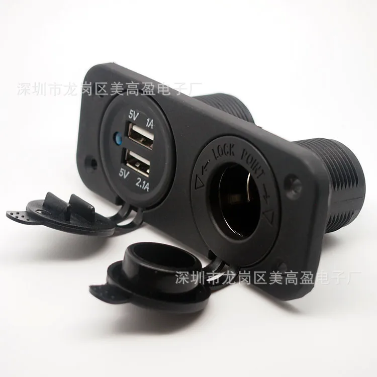 

Hot Sales New Style 3.1 a Dual USB Car Car Charger Dashboard Cigarette Lighter USB