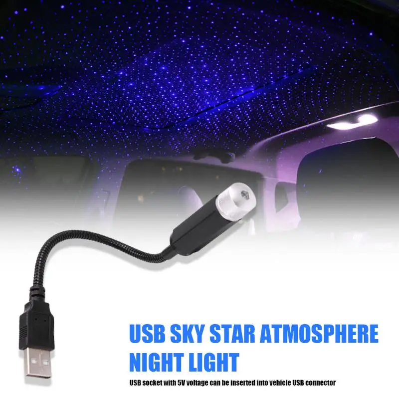 USB автомобильный светильник Ambient Star Стабильная производительность без нагрева безопасность Регулируемый эффект авто Интерьер декоративный светильник ing