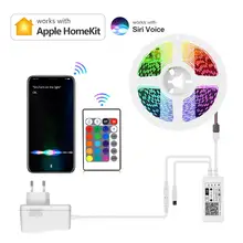 Делать дома умный дом Wi-Fi светодиодные ленты светильник Apple Homekit RGB светодиодный светильник функция голосового Управление смарт-лампа украш...