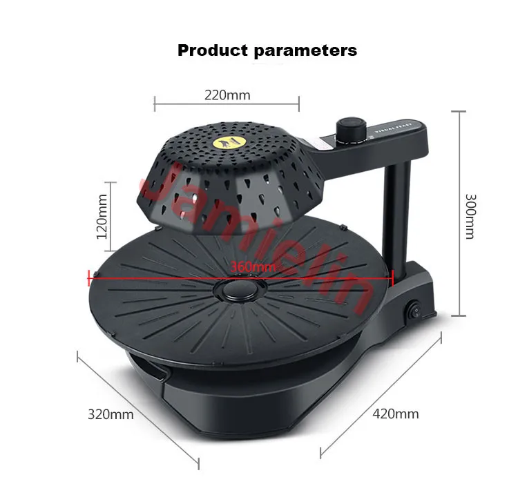Jamielin коммерческий корейский антипригарный Барбекю электрический гриль инфракрасный гриль без дыма Электрический противень 220 В