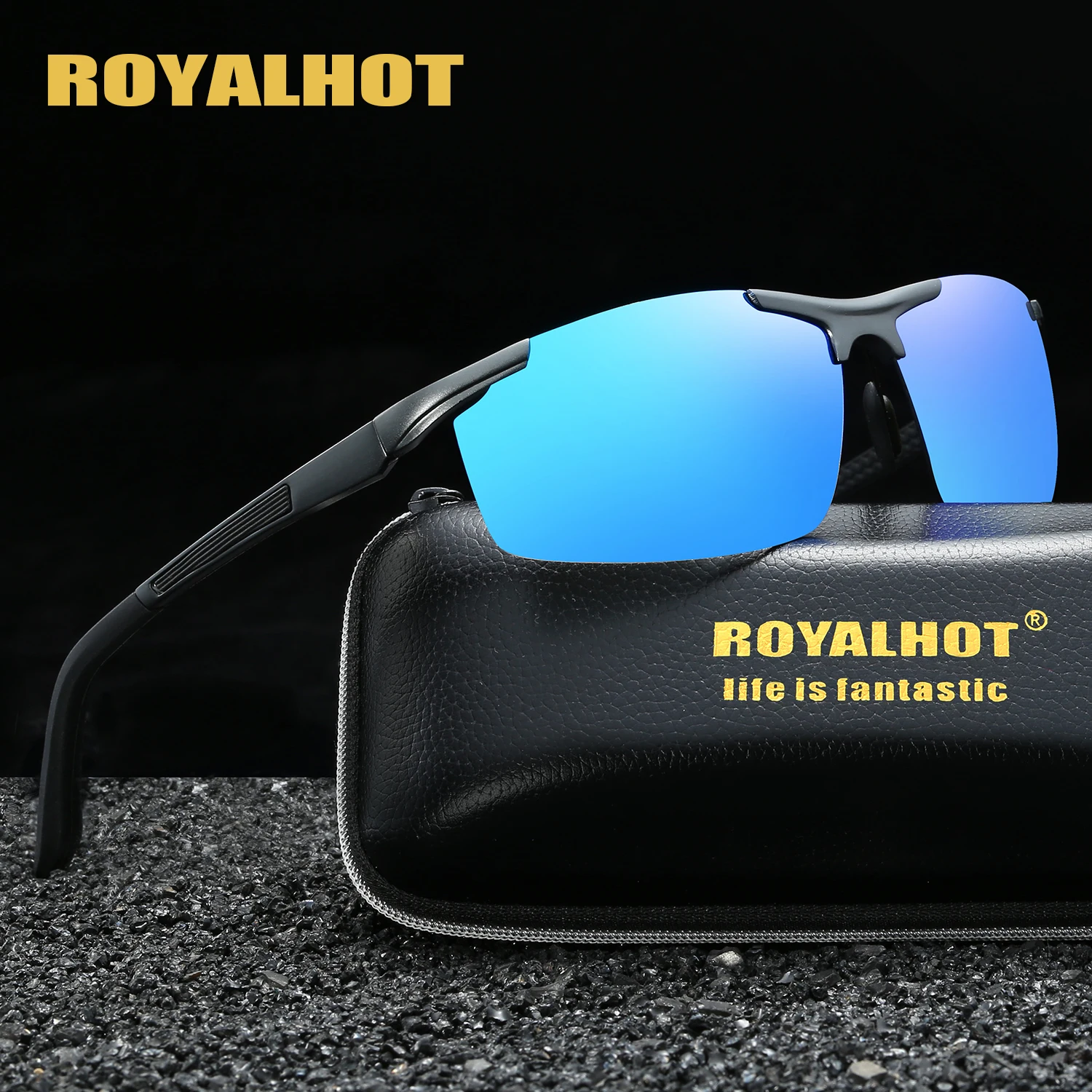 RoyalHot мужские и женские поляризованные очки с алюминиево-магниевой оправой