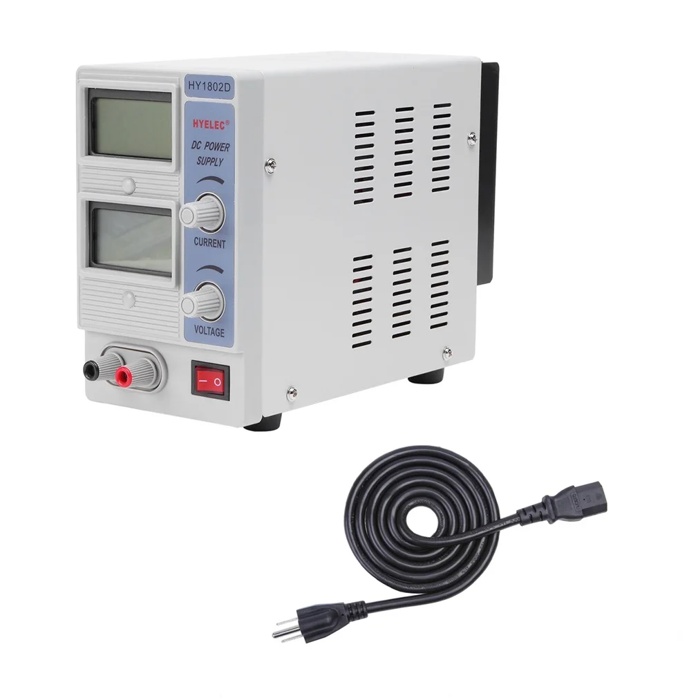 

HY1802D DC Programmable Precision Variable Adjustable DC Triple Linear Power Supply Digital Regulated US/UK Plug