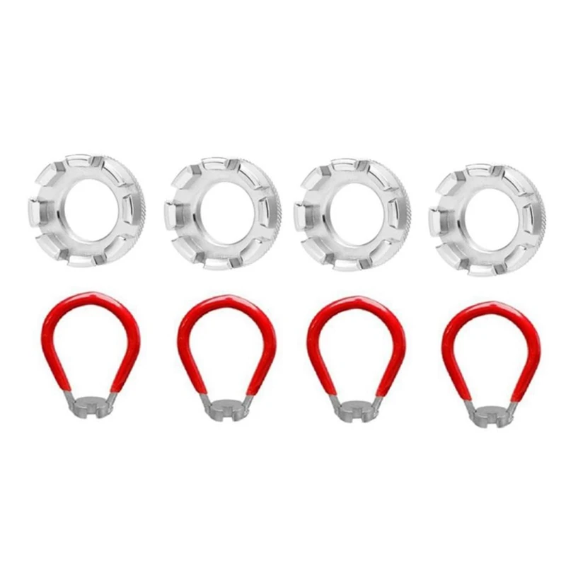8 Pcs Bicycle Spoke Tool Set Key Wrench Wheel Rim For Repairing Wheels | Спорт и развлечения