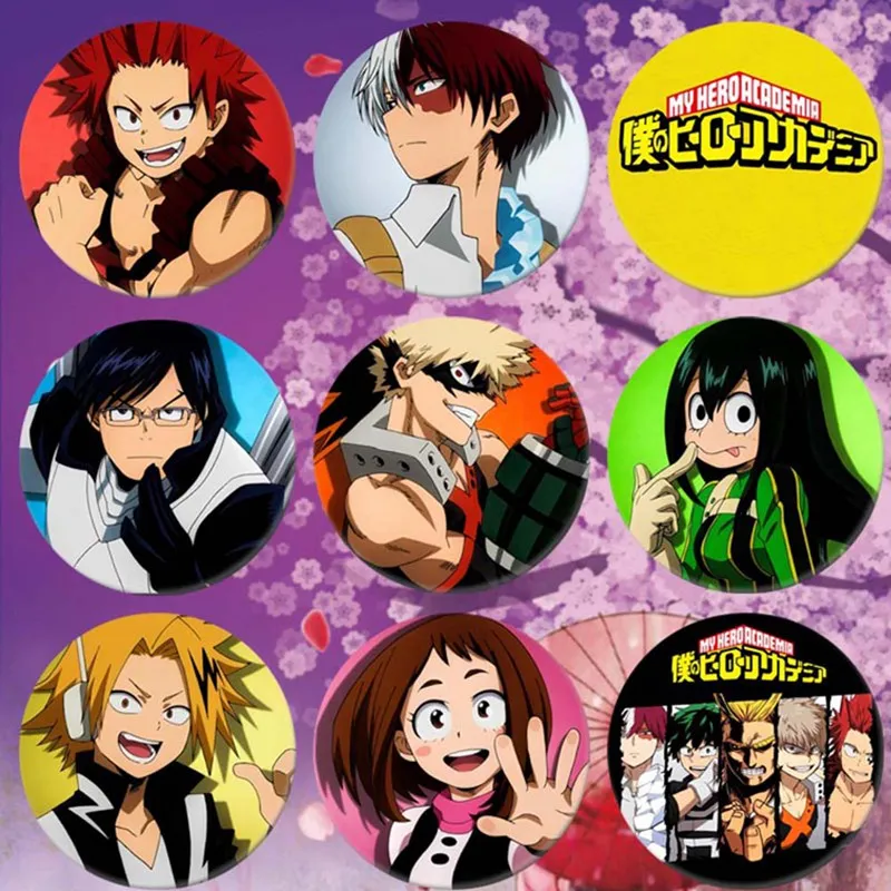 Anime Bagde Boku No Hero Academia My Hero Pin Button Brooch Badge