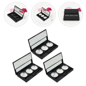 

3pcs 3 Colors Make Up Empty Eyeshadow Organizer Eyeshadow Container Pan Case Blush Organizer Eyeshadow Pan Storage Box