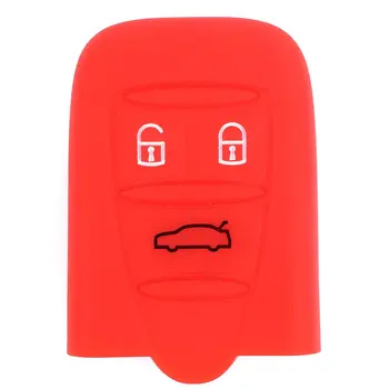 

3 Button Car Remote Control Silicone Protective Sleeve Case for Alfa Romeo Remote Control Cover Wear Resistant