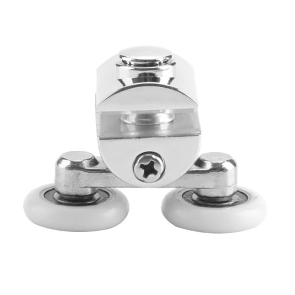 

New Arrival 4 Pcs bath Heavy Duty Zinc Alloy Cabins Pulley Shower Door Wheels Rollers Runners 2pcs top+2pcs bottom rollers set