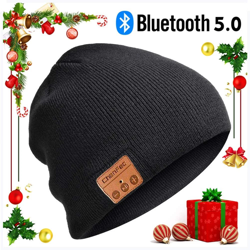 Лучший рождественский подарок модная Беспроводная музыкальная шапка с Bluetooth
