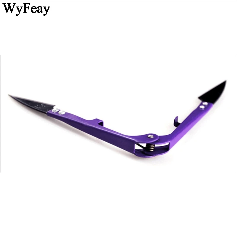 5 개/몫 스레드 가위 U 바느질 봄 자수 Thrum 원사 가위 크로스 스티치 재단사 U-컷 헤드 스레드 커터 용품