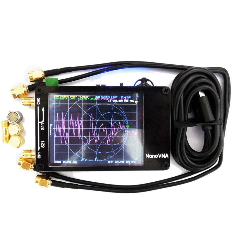 

Nano VNA Vector Network Analyzer Digital Touching Screen Shortwave MF HF VHF UHF Antenna Analyzer Standing Wave With Battery