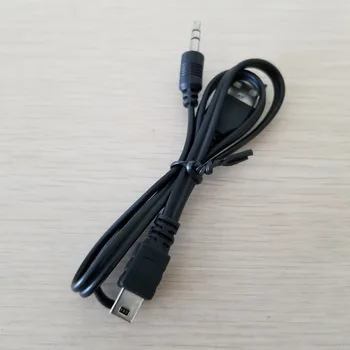 

Mini Bmini 5Pin 5P male to USB2.0 USB 2.0 A Male + 3.5mm Aux Male Charging Charge Audio Cable For MP3 MP4 Bluetooth Speaker