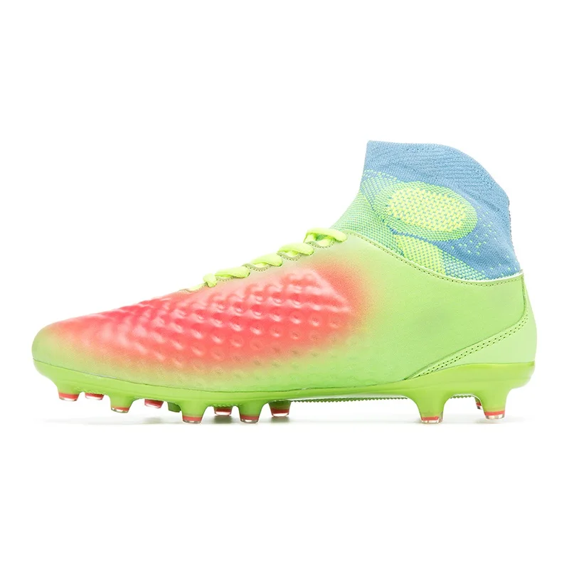Original Men Football Boots Cleats Training Long Spikes Kids Phantom Vison Sneaker Chuteira Boys Athletic Superfly Soccer Shoes - Color: Red