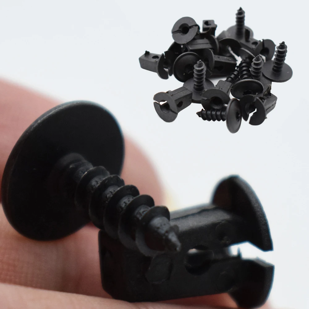 10Set Fender Liner Mudguard Fastener Clips Screws Retainer For Volkswagen VW Passat B5 B6 B7 CC Golf MK6 Tiguan Touran Polo auto fasteners