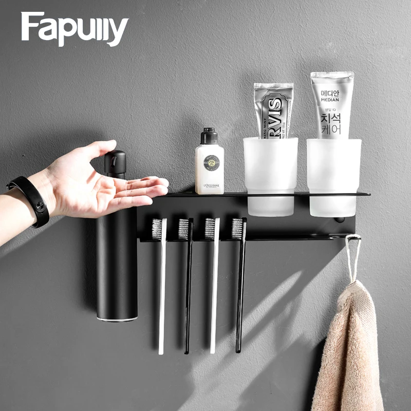 

Fapully Soap Dispenser With Coat Hook 304 Stainless Steel Hotel Public Toilet Bbathroom Mobile Hand Sanitizer Paper Towel Shelf