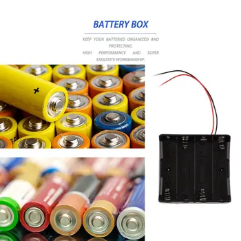 

Black Plastic 1x 2x 3x 4x 18650 Battery Storage Box Case 1 2 3 4 Slot Way DIY Batteries Clip Holder Container With Wire Lead Pin