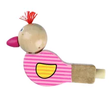 1 шт. Деревянный свисток милые животные креативное моделирование музыкальный инструмент игрушки для детей Мультяшные птицы деревянные игрушки-свистки и хобби