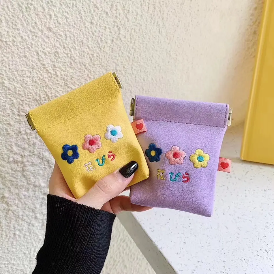 

Earphone Case For AirPods Case Leather Luxury Flower Cover For Apple Air Pods Headset Pouch Headset Accessories For Earpods