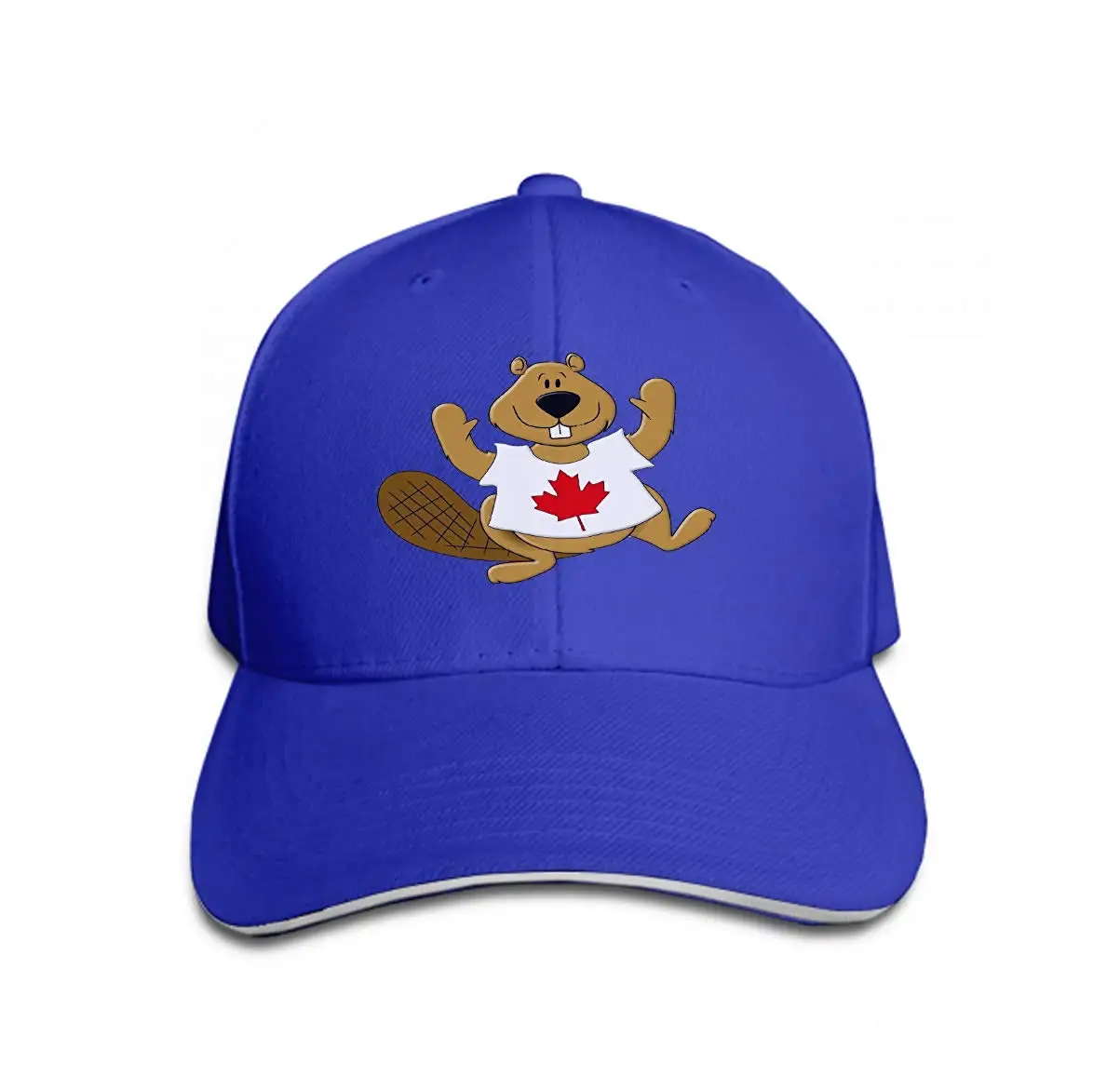 Унисекс Хлопок сэндвич фуражка регулируемые бейсбольные кепки Канада день Beaver носить