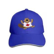 Унисекс Хлопок сэндвич фуражка регулируемые бейсбольные кепки Канада день Beaver носить