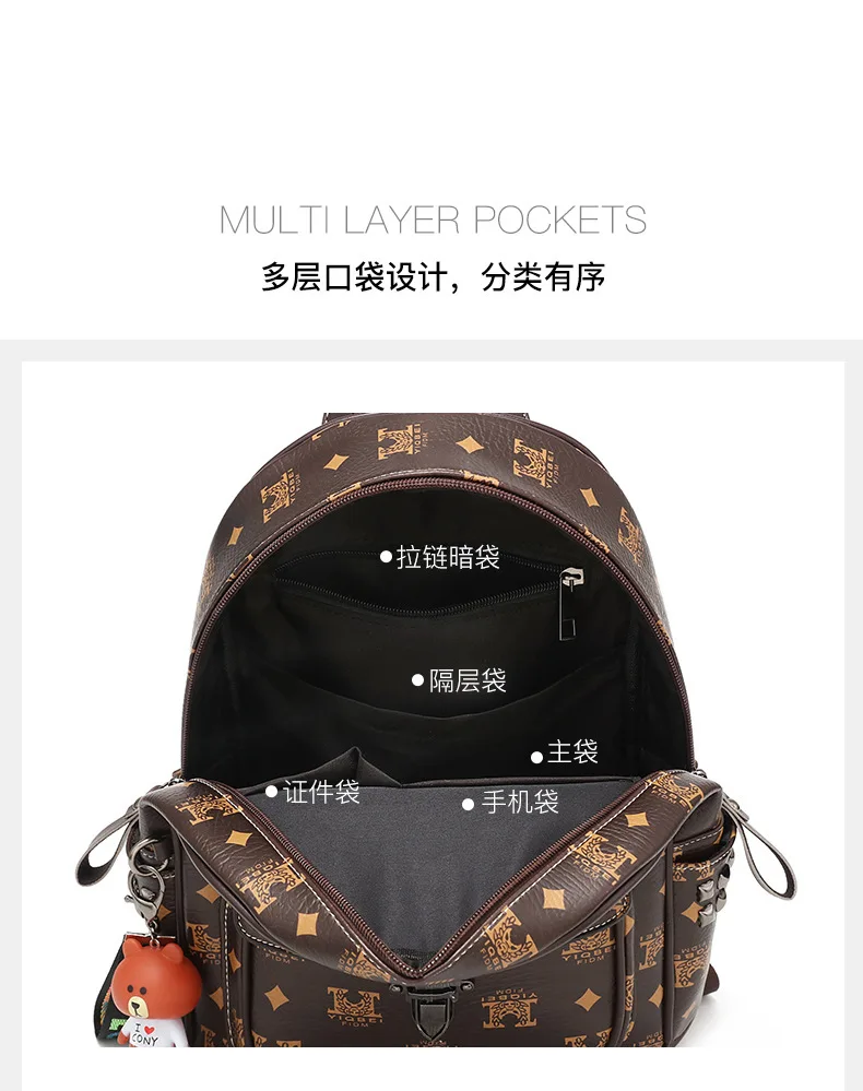 Louis Vuitton Designer Backpacks  European Style Backpack Luxury -  Printing Backpack - Aliexpress