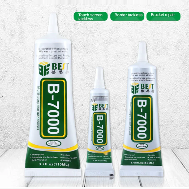 BEST B7000 Transparent Multi Purpose Glue Adhesive Epoxy Resin DIY Crafts Glass Touch Screen Cell Phone Super Glue Watch Repair b7000 110ml multipurpose adhesive jewelry rhinestone crafts diy phone screen glass epoxy resin super liquid glue b 7000 nail gel